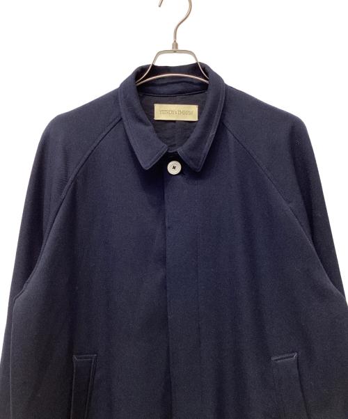 YSTRDY'S TMRRW（イエスタデイズトゥモロウ）YSTRDY'S TMRRW (イエスタデイズトゥモロウ) WOOLLY TWILL PATRASCHE COA ネイビー サイズ:Mの古着・服飾アイテム