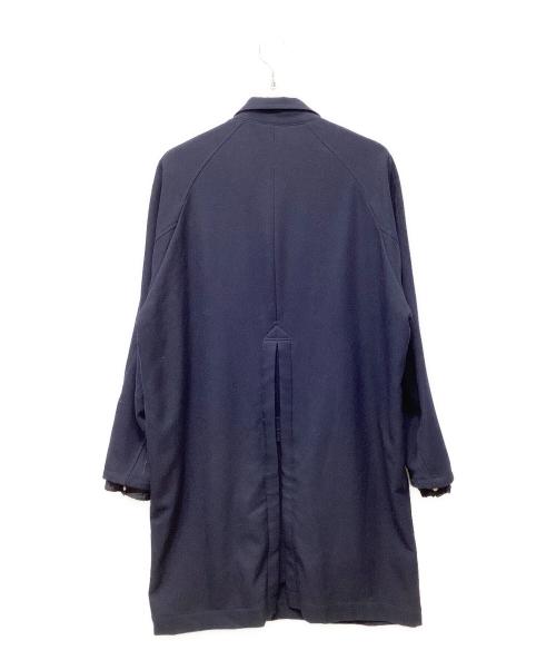 YSTRDY'S TMRRW（イエスタデイズトゥモロウ）YSTRDY'S TMRRW (イエスタデイズトゥモロウ) WOOLLY TWILL PATRASCHE COA ネイビー サイズ:Mの古着・服飾アイテム