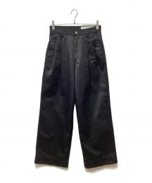 Cliche（クリーシェ）の古着「2タックパンツ」｜ブラック