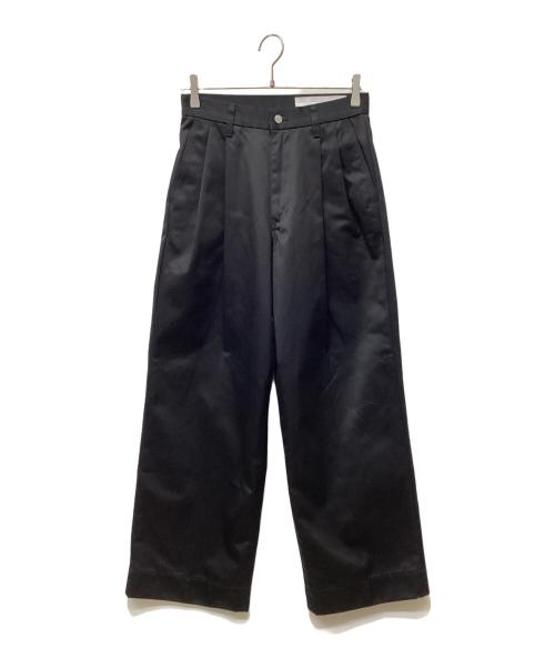 Cliche（クリーシェ）cliche (クリーシェ) 2タックパンツ ブラック サイズ:Sの古着・服飾アイテム