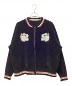 DAIRIKUダイリク）の古着「Needle Punch Reversible Ska Knit」｜ブラック