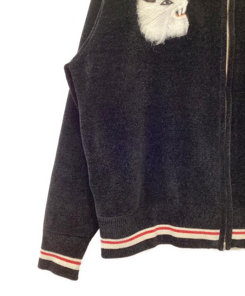 DAIRIKU（ダイリク）DAIRIKU (ダイリク) Needle Punch Reversible Ska Knit ブラック サイズ:Mの古着・服飾アイテム