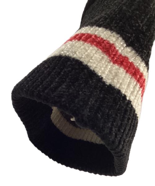 DAIRIKU（ダイリク）DAIRIKU (ダイリク) Needle Punch Reversible Ska Knit ブラック サイズ:Mの古着・服飾アイテム