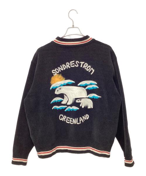 DAIRIKU（ダイリク）DAIRIKU (ダイリク) Needle Punch Reversible Ska Knit ブラック サイズ:Mの古着・服飾アイテム