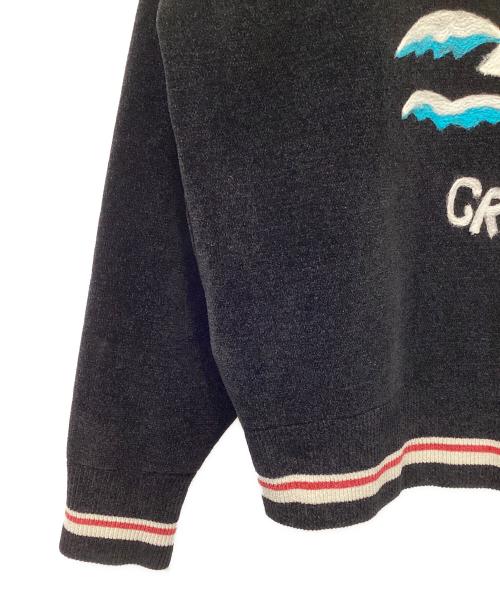 DAIRIKU（ダイリク）DAIRIKU (ダイリク) Needle Punch Reversible Ska Knit ブラック サイズ:Mの古着・服飾アイテム