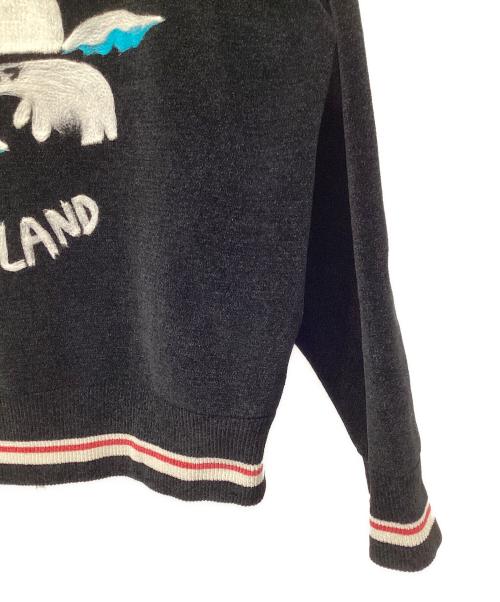 DAIRIKU（ダイリク）DAIRIKU (ダイリク) Needle Punch Reversible Ska Knit ブラック サイズ:Mの古着・服飾アイテム