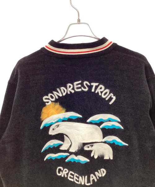 DAIRIKU（ダイリク）DAIRIKU (ダイリク) Needle Punch Reversible Ska Knit ブラック サイズ:Mの古着・服飾アイテム