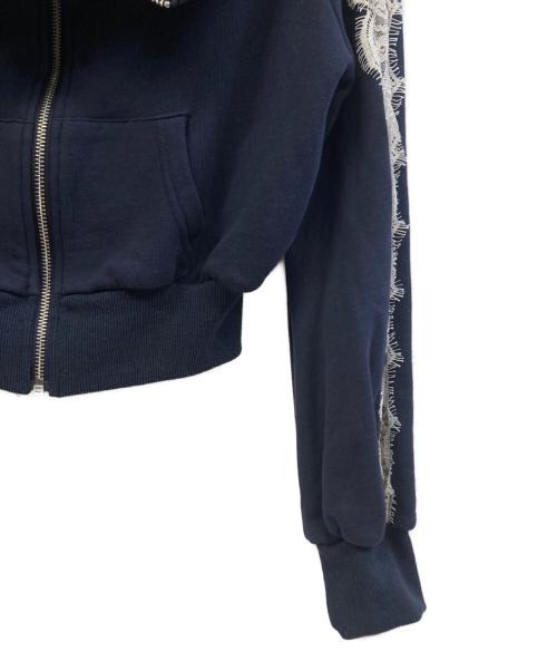 darich（ダーリッチ）darich (ダーリッチ) オフショルレーススウェット/スカートセット ネイビー サイズ:Freeの古着・服飾アイテム