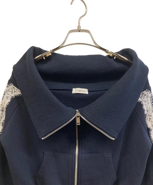 darich（ダーリッチ）darich (ダーリッチ) オフショルレーススウェット/スカートセット ネイビー サイズ:Freeの古着・服飾アイテム