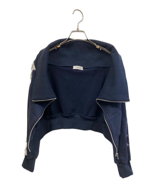 darich（ダーリッチ）darich (ダーリッチ) オフショルレーススウェット/スカートセット ネイビー サイズ:Freeの古着・服飾アイテム