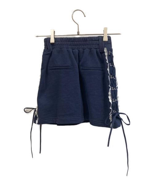 darich（ダーリッチ）darich (ダーリッチ) オフショルレーススウェット/スカートセット ネイビー サイズ:Freeの古着・服飾アイテム