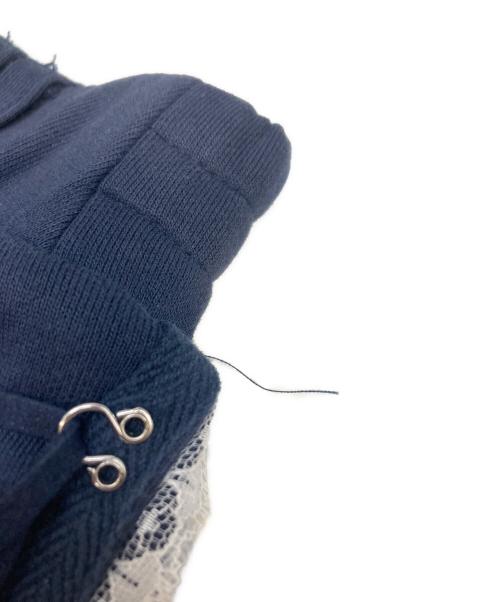 darich（ダーリッチ）darich (ダーリッチ) オフショルレーススウェット/スカートセット ネイビー サイズ:Freeの古着・服飾アイテム