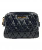 MIU MIUミュウミュウ）の古着「ミニショルダーバッグ」｜ブラック