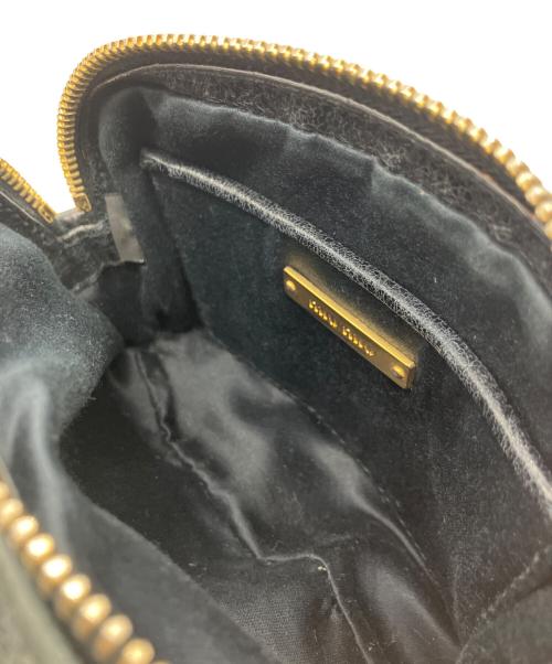 MIU MIU（ミュウミュウ）MIU MIU (ミュウミュウ) ミニショルダーバッグ ブラックの古着・服飾アイテム