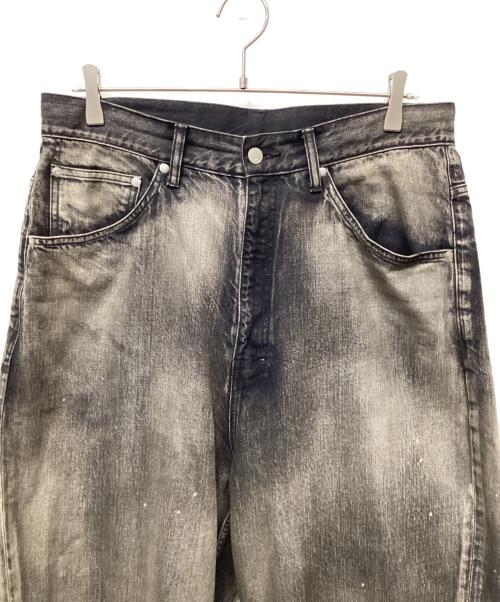 ANCELLM（アンセルム）ANCELLM (アンセルム) AGING WIDE 5P DENIM PANTS ブラック サイズ:2の古着・服飾アイテム