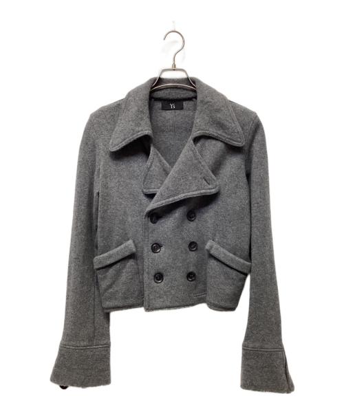 Y's（ワイズ）Y's (ワイズ) Pコート グレー サイズ:2の古着・服飾アイテム