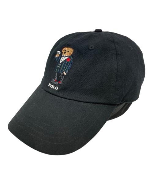POLO RALPH LAUREN（ポロ・ラルフローレン）POLO RALPH LAUREN (ポロ・ラルフローレン) キャップ ブラックの古着・服飾アイテム