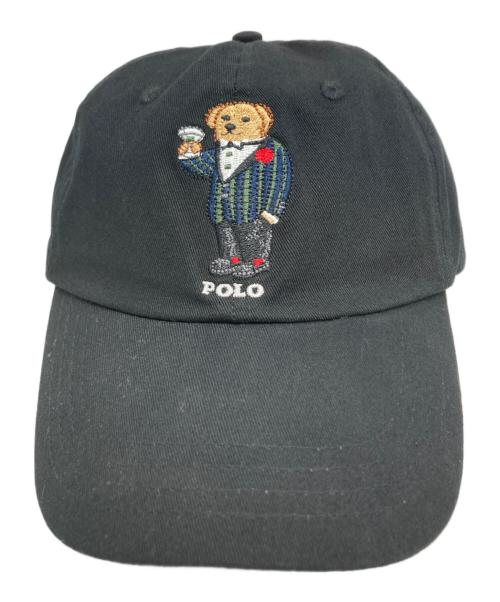 POLO RALPH LAUREN（ポロ・ラルフローレン）POLO RALPH LAUREN (ポロ・ラルフローレン) キャップ ブラックの古着・服飾アイテム