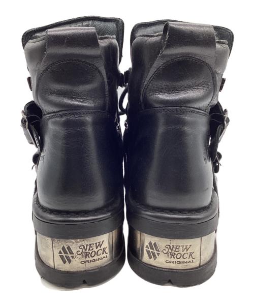 NEW ROCK（ニューロック）NEW ROCK (ニューロック) レザーブーツ ブラック サイズ:43の古着・服飾アイテム