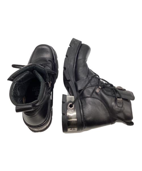 NEW ROCK（ニューロック）NEW ROCK (ニューロック) レザーブーツ ブラック サイズ:43の古着・服飾アイテム
