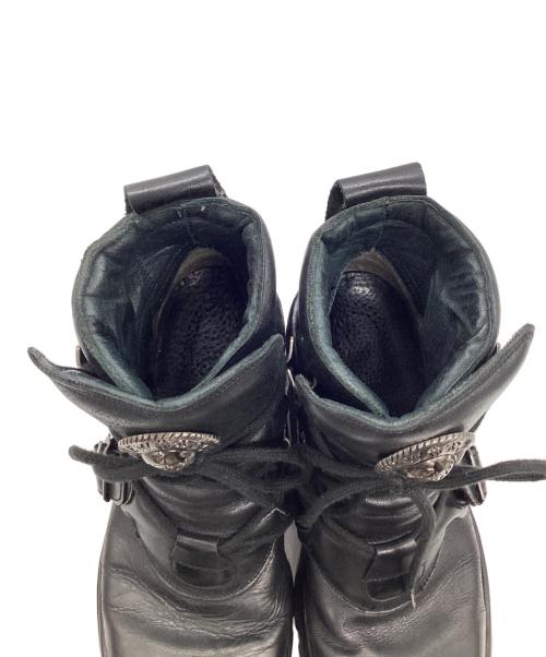 NEW ROCK（ニューロック）NEW ROCK (ニューロック) レザーブーツ ブラック サイズ:43の古着・服飾アイテム