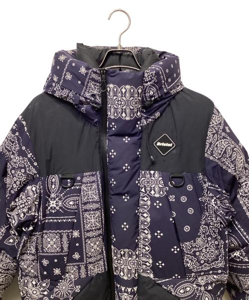 Bristol（ブリストル）Bristol (ブリストル) ダウンジャケット ネイビー×ブラック サイズ:Lの古着・服飾アイテム