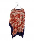 Vivienne Westwood ANGLOMANIAヴィヴィアンウエストウッドアングロマニア）の古着「ノースリーブ・キャミソールワンピース」｜レッド×パープル