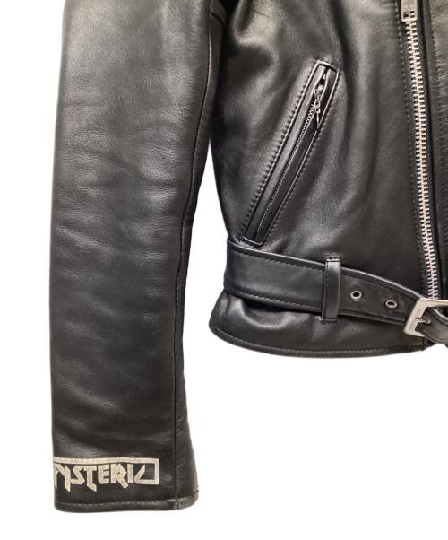 Hysteric Glamour（ヒステリックグラマー）Hysteric Glamour (ヒステリックグラマー) レザーライダースジャケット ブラック サイズ:Freeの古着・服飾アイテム