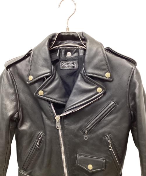 Hysteric Glamour（ヒステリックグラマー）Hysteric Glamour (ヒステリックグラマー) レザーライダースジャケット ブラック サイズ:Freeの古着・服飾アイテム