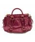 MIU MIU (ミュウミュウ) ２WAYレザーハンドバッグ ピンク：25000円