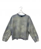 ANCELLMアンセルム）の古着「UNEVENNESS SWEAT SHIRT(SAX)」｜ブルー