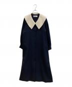 SHIPS anyシップスエニィ）の古着「長袖ワンピース」｜ネイビー
