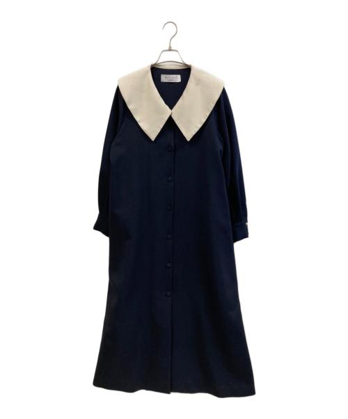 SHIPS any（シップスエニィ）SHIPS any (シップスエニィ) 長袖ワンピース ネイビー サイズ:FREEの古着・服飾アイテム
