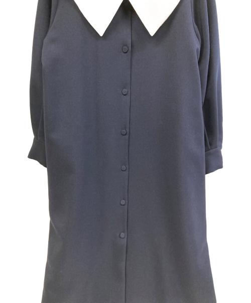 SHIPS any（シップスエニィ）SHIPS any (シップスエニィ) 長袖ワンピース ネイビー サイズ:FREEの古着・服飾アイテム