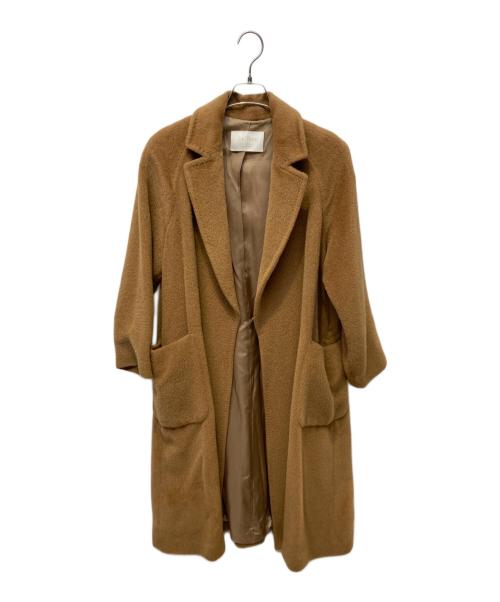 BALLSEY（ボールジィ）BALLSEY (ボールジィ) アルパカ混コート ブラウン サイズ:36の古着・服飾アイテム