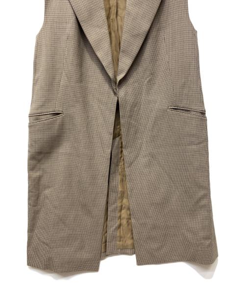 DES PRES（デ プレ）DES PRES (デ プレ) ウーステッドウールトロピカルストレッチ ラペルカラージレ ブラウン サイズ:FREEの古着・服飾アイテム