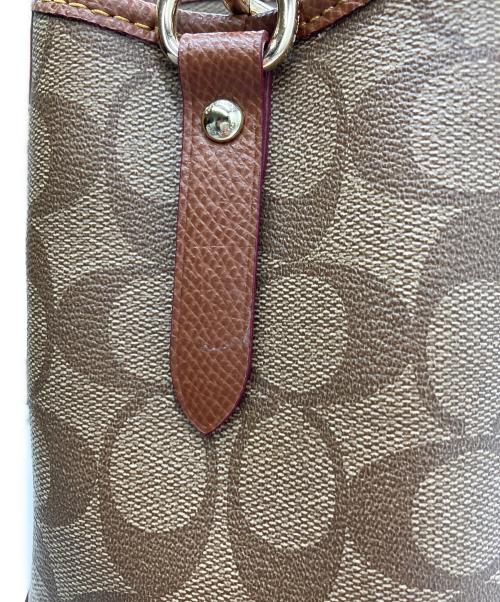 COACH（コーチ）COACH (コーチ) 2WAYショルダーバッグ ベージュの古着・服飾アイテム