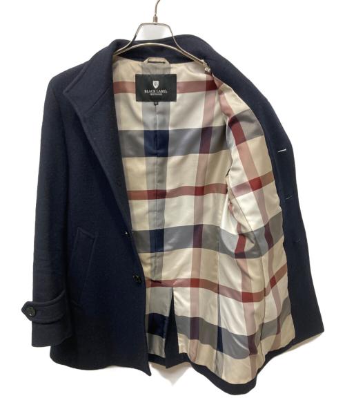 BLACK LABEL CRESTBRIDGE（ブラックレーベル クレストブリッジ）BLACK LABEL CRESTBRIDGE (ブラックレーベル クレストブリッジ) ウール混コート ネイビー サイズ:Mの古着・服飾アイテム