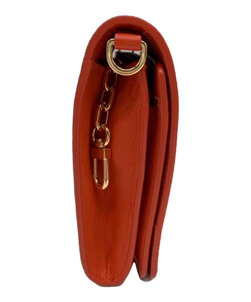 TORY BURCH（トリーバーチ）TORY BURCH (トリーバーチ) レザーショルダーバッグ オレンジの古着・服飾アイテム