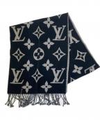 LOUIS VUITTONルイ ヴィトン）の古着「マフラー」｜ブラック×ホワイト