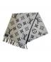 LOUIS VUITTON (ルイ ヴィトン) マフラー ブラック×ホワイト：45000円