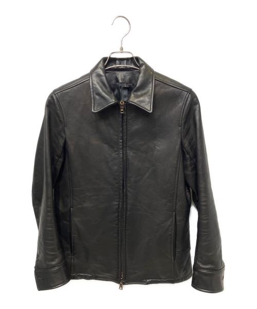 wjk（ダブルジェイケー）wjk (ダブルジェイケー) レザージャケット ブラック サイズ:Sの古着・服飾アイテム