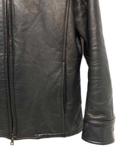wjk（ダブルジェイケー）wjk (ダブルジェイケー) レザージャケット ブラック サイズ:Sの古着・服飾アイテム