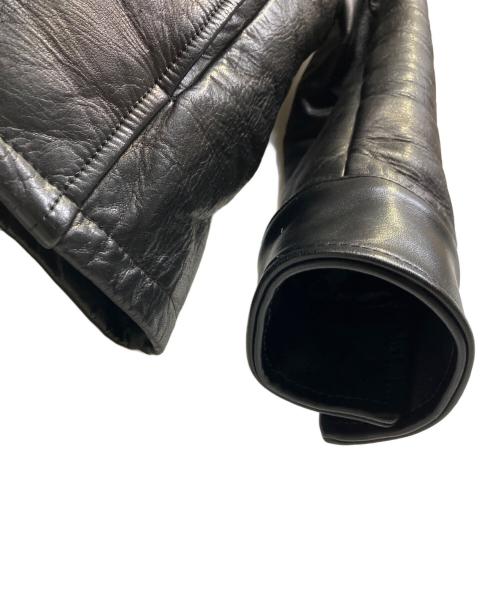 wjk（ダブルジェイケー）wjk (ダブルジェイケー) レザージャケット ブラック サイズ:Sの古着・服飾アイテム