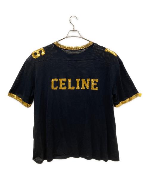 CELINE（セリーヌ）CELINE (セリーヌ) 半袖カットソー ブラック サイズ:Ｍの古着・服飾アイテム