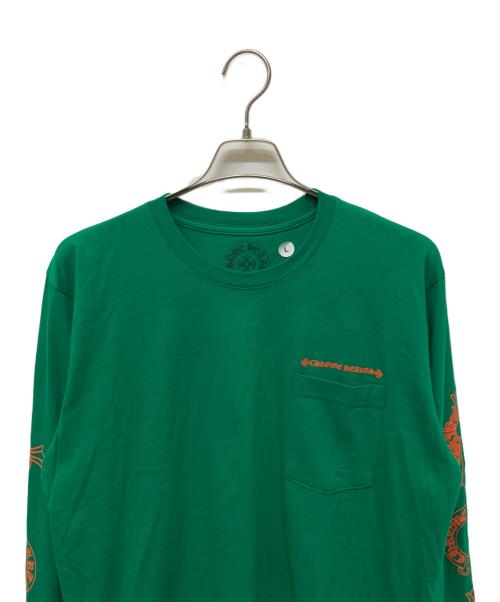 CHROME HEARTS（クロムハーツ）CHROME HEARTS (クロムハーツ) 長袖カットソー グリーン サイズ:L 未使用品の古着・服飾アイテム