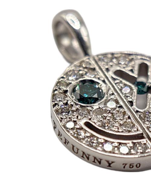 EYEFUNNY（アイファニー）EYEFUNNY (アイファニー) Diamond smile S Half skelton Blue-diamond eyes/ペンダントトップの古着・服飾アイテム