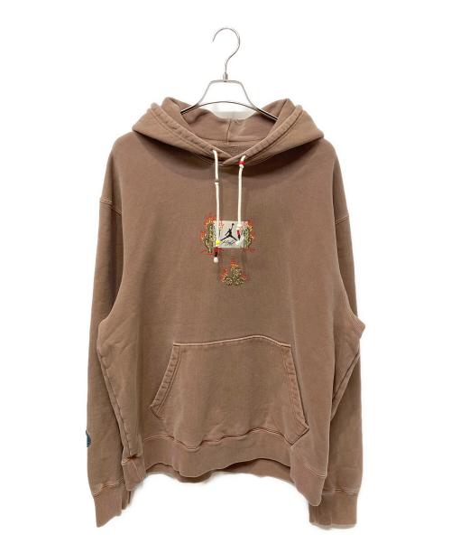 Travis Scott（トラヴィススコット）TRAVIS SCOTT (トラヴィススコット) JORDAN BRAND (ジョーダン ブランド) パーカー ブラウン サイズ:XLの古着・服飾アイテム