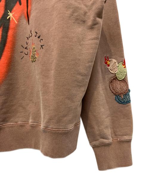 Travis Scott（トラヴィススコット）TRAVIS SCOTT (トラヴィススコット) JORDAN BRAND (ジョーダン ブランド) パーカー ブラウン サイズ:XLの古着・服飾アイテム