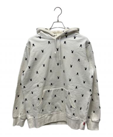 supremeｘプレイボーイコラボ　ホワイトパーカー Ｌサイズ 中古・古着通販】SUPREME (シュプリーム) PLAY BOY (プレイボーイ